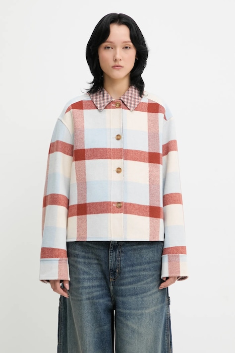 Рубашка с добавлением шерсти Barbour Robyn Overshirt relaxed классический воротник LOS0072MI11