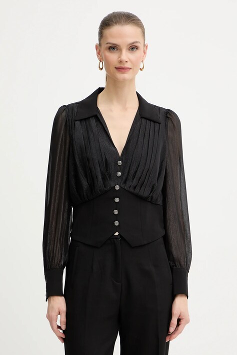 Morgan bluzka damska kolor czarny OPLAM