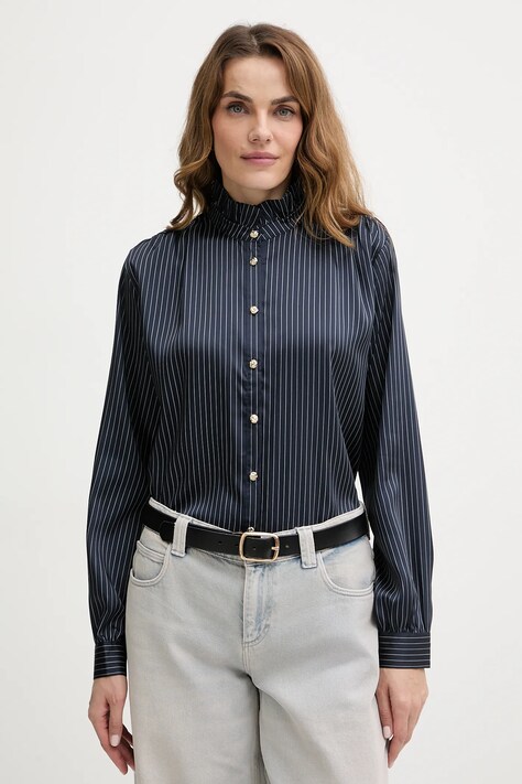 Сорочка Morgan колір синій regular зі стійкою COMEA.F