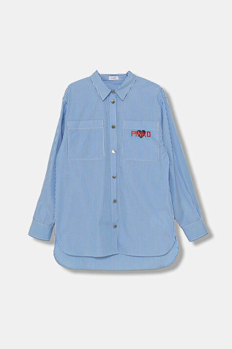 Pinko cămașă de bumbac pentru copii KFCA015.C.CR013