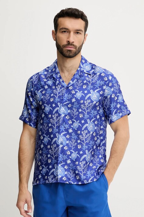 Vilebrequin selyem ing CHARLI lila, regular, HARCW227