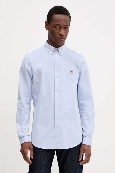 Бавовняна сорочка PS Paul Smith slim комір button-down M2R-599R-PZEBRA