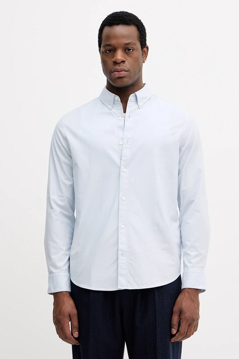 Πουκάμισο Calvin Klein Jeans χρώμα: άσπρο, LV140EM125