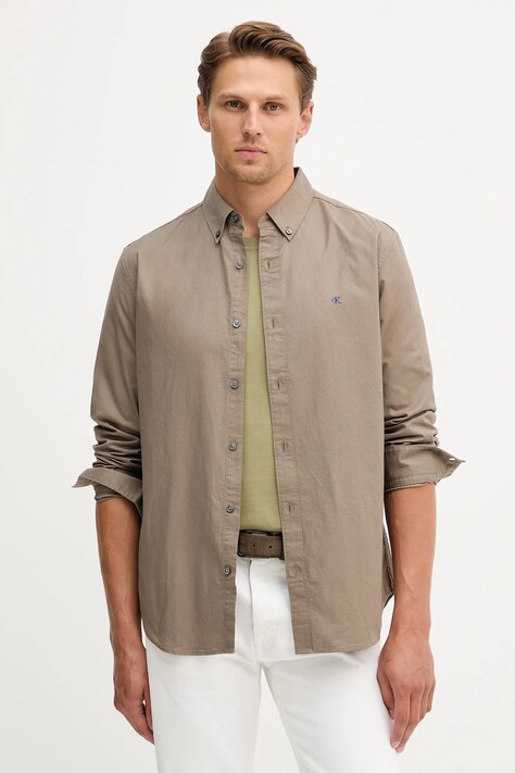 Calvin Klein Jeans camicia uomo colore bianco  LV140EM125