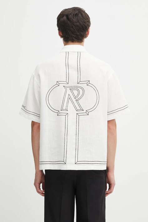 Represent koszula Border Shirt męska kolor biały regular MLM100298