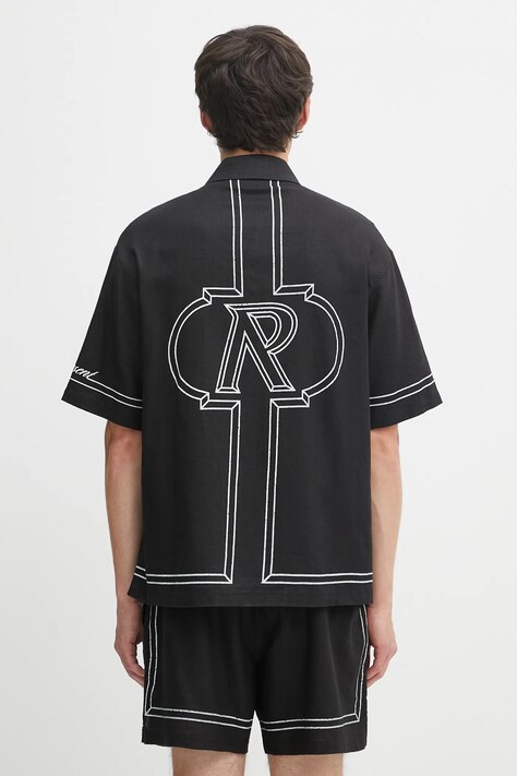 Represent koszula Border Shirt męska kolor czarny regular MLM100298