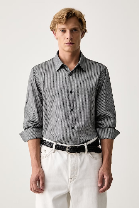 Armani Exchange Cămașă pentru bărbați, din bumbac verde XM001942 AF19194
