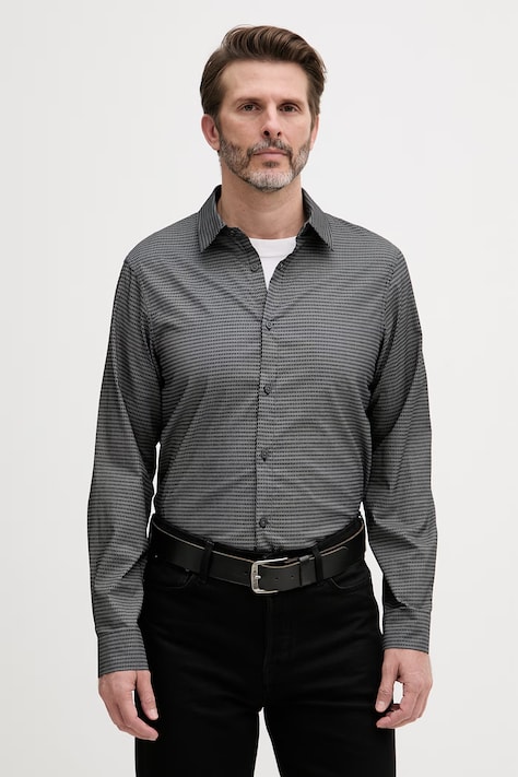 Armani Exchange srajca moška bombažna črna XM001942 AF19194