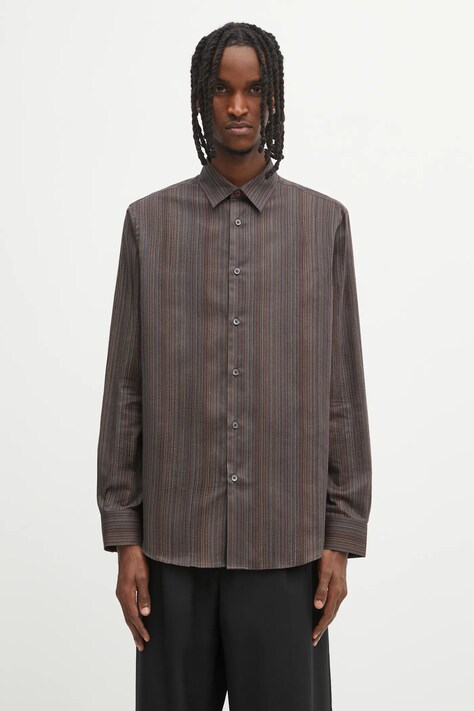 Paul Smith koszula bawełniana męska kolor multicolor regular z kołnierzykiem klasycznym M1R-901U-T02794