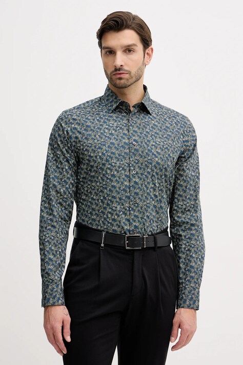 Paul Smith cămașă din bumbac culoarea bleumarin, regular, M1R-800P-T02750