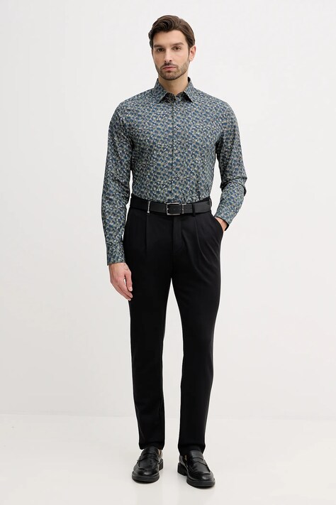 Бавовняна сорочка Paul Smith — AW25-KDM06S, темно-синій — фото 2