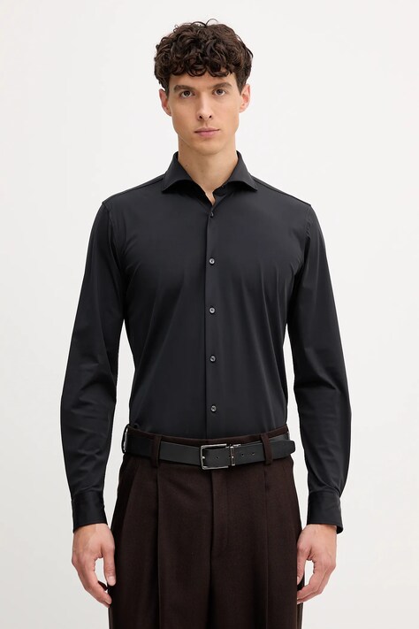 Joop! ing olasz galléros, fekete, slim, 30046080