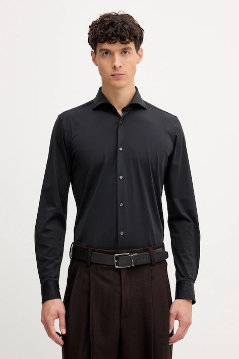 Рубашка Joop! цвет чёрный slim итальянский воротник 30046080