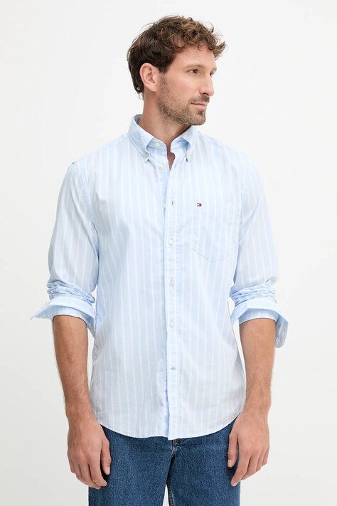 Tommy Hilfiger cămașă din bumbac cu guler button-down, regular, MW0MW40456