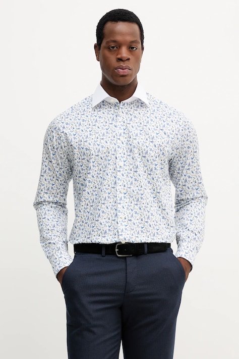 Eton camicia in cotone uomo colore bianco  100013950