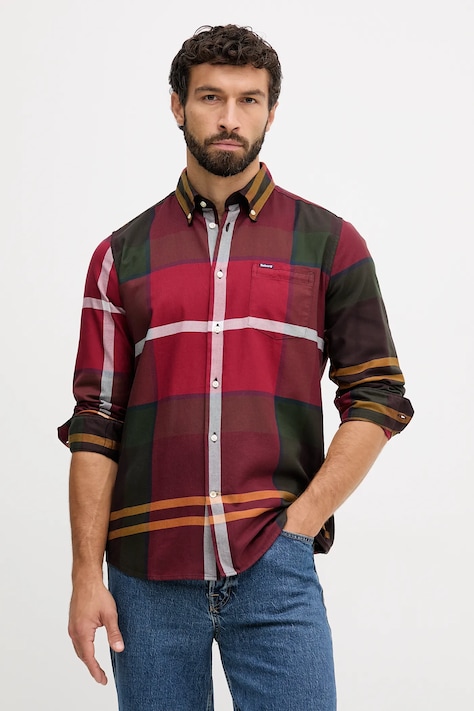 Pamučna košulja Barbour DUNOON regular, s button-down ovratnikom, MSH4980
