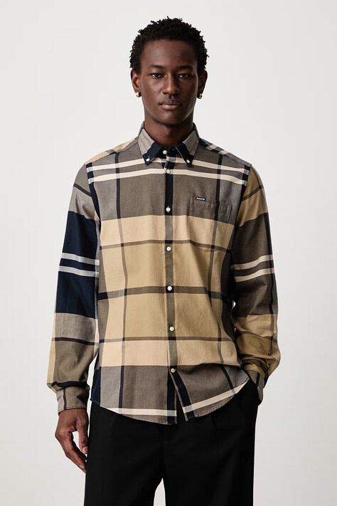 Barbour Koszula męska bawełniana DUNOON multicolor w kratkę MSH4980