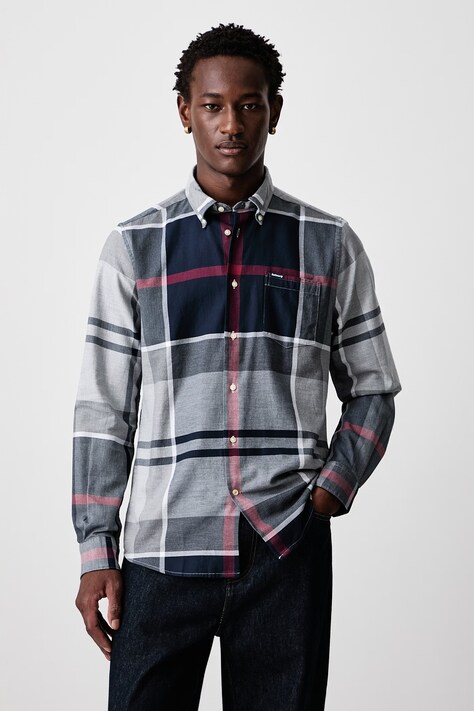 Barbour Koszula męska bawełniana DUNOON multicolor w kratkę MSH4980