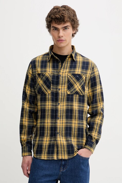 Сорочка Von Dutch колір жовтий regular класичний комір VD.1.CHL.JACK