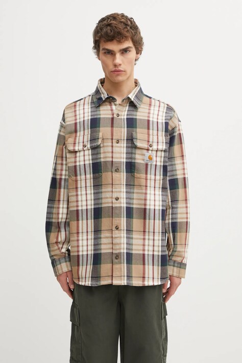 Carhartt WIP koszula bawełniana L/S Tamblyn Shirt męska kolor multicolor relaxed z kołnierzykiem klasycznym I035332.34VXX