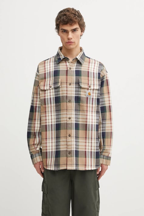 Carhartt WIP koszula bawełniana L/S Tamblyn Shirt męska kolor multicolor relaxed z kołnierzykiem klasycznym I035332.34VXX