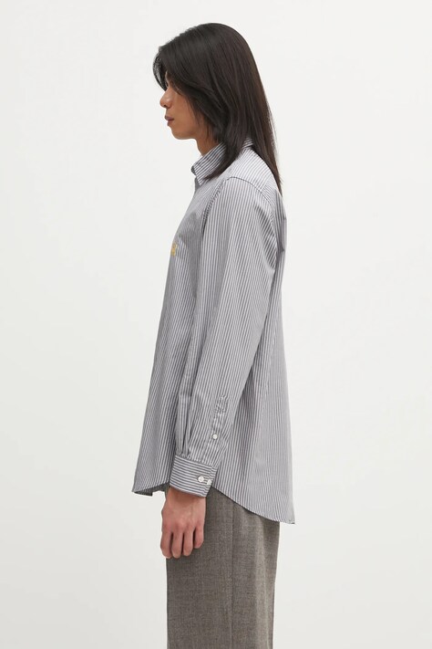 Бавовняна сорочка Aries Stripe Poplin Classic — фото 2