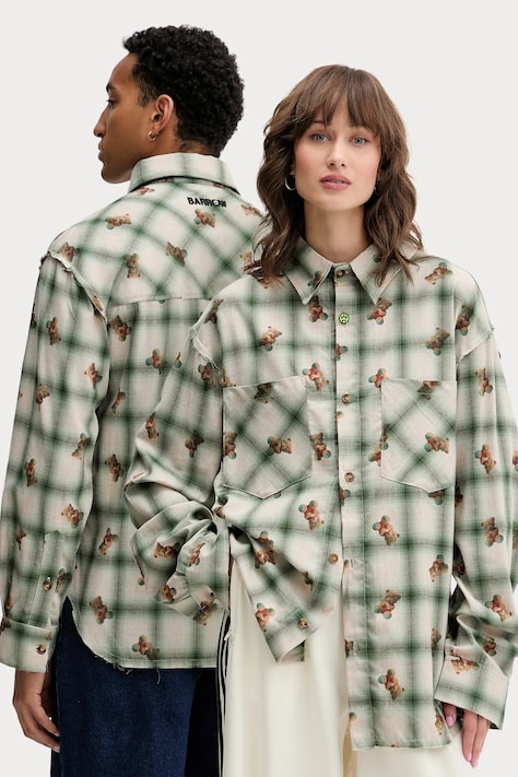 Barrow pamut ing galléros, zöld, relaxed, F5BWUASI050