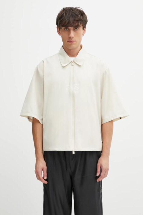 Rains camicia Rains x Umbro colore beige  20910.140