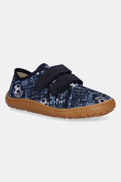 Detské papuče Froddo BAREFOOT WOOLY modrá farba, G1700422