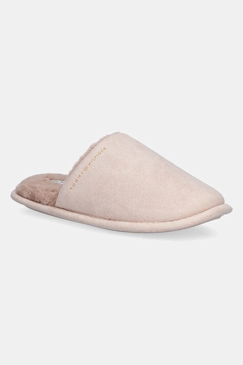 Tommy Hilfiger kapcie TH SOFT HOUSE SHOE kolor beżowy FW0FW08853