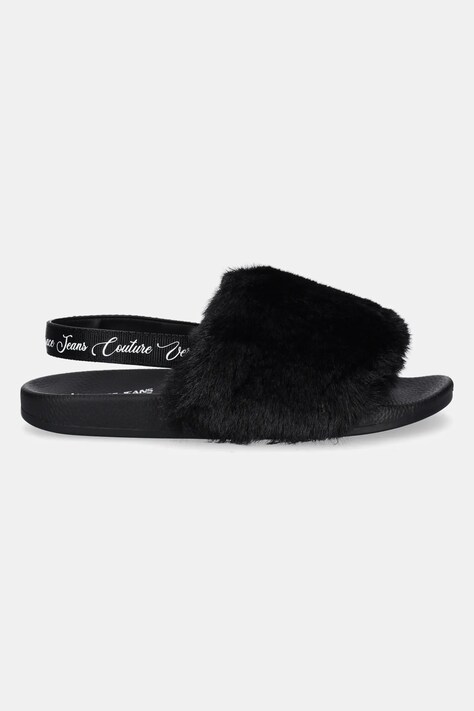 Versace Jeans Couture klapki damskie kolor czarny 79VA3SQ6 ZS359 899