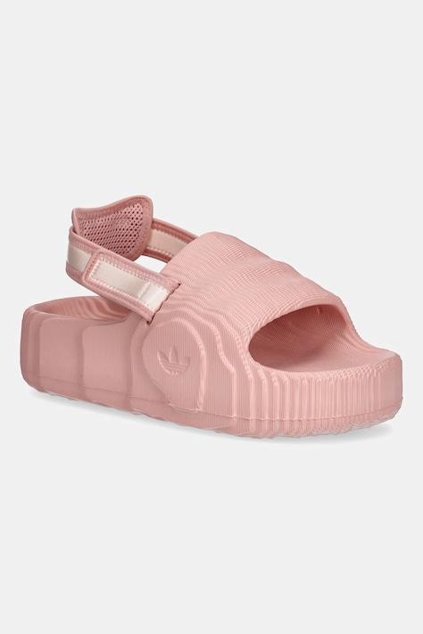 adidas Originals klapki Adilette 22 XLG damskie kolor różowy na platformie JQ3275