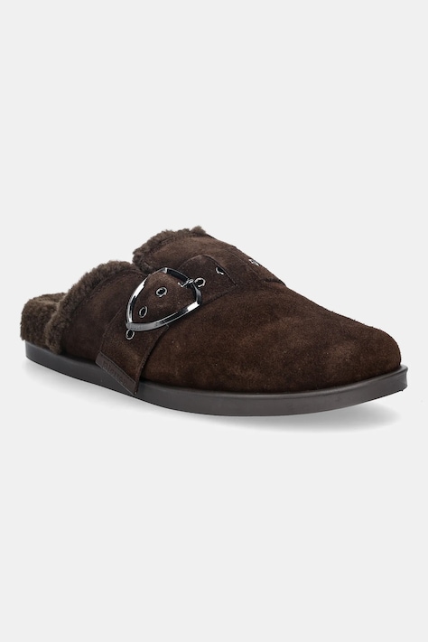 Blauer pantofole in camoscio GLADE colore marrone F5GLADE04/SUF