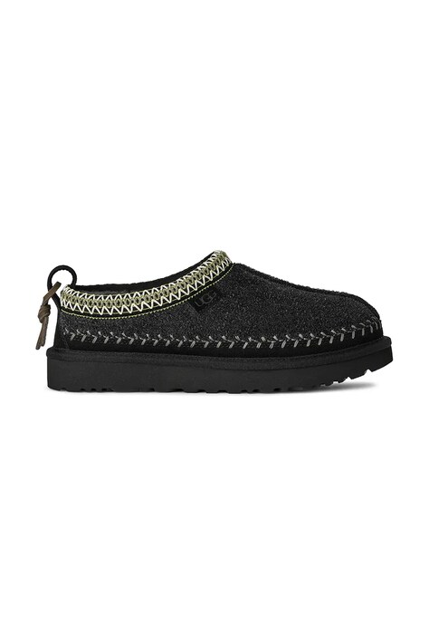 Παντόφλες UGG Tasman Biarritz χρώμα: μαύρο, 1171444.BLK