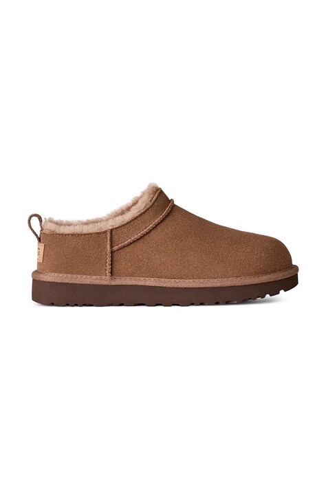 Copati iz semiša UGG Classic Micro rjava barva, 1173891.RYK