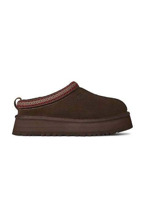 UGG papuci din piele întoarsă Tazz II culoarea maro, 1174471.DDC