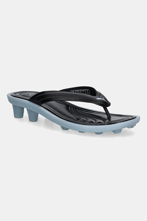 Puma japonki PUMA x FENTY damskie kolor czarny na płaskim obcasie 404770