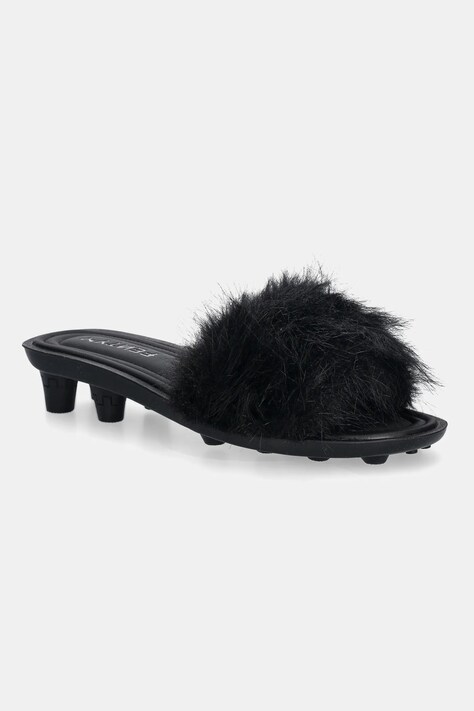 Puma klapki PUMA x FENTY damskie kolor czarny na małym obcasie 404768