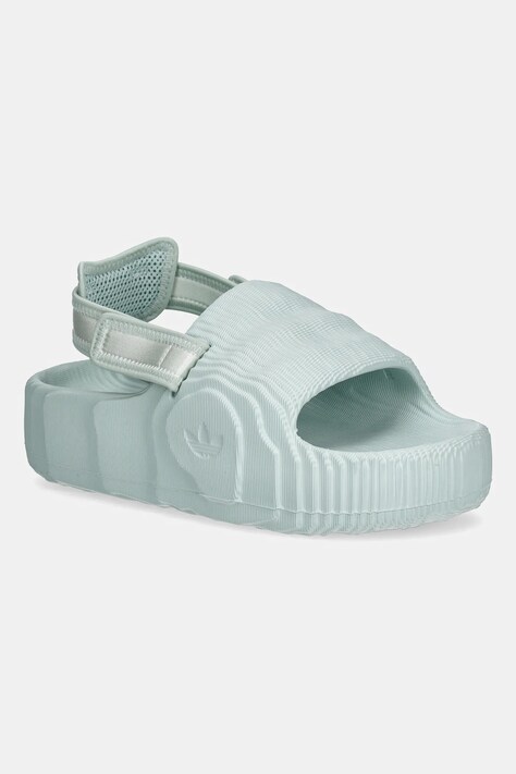 adidas Originals klapki Adilette 22 Xlg W damskie kolor turkusowy na platformie JQ3274