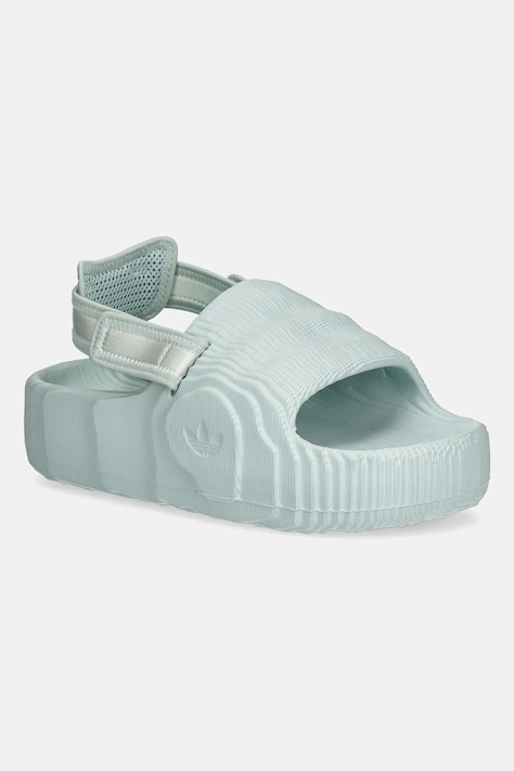 Шльопанці adidas Originals Adilette 22 Xlg W колір бірюзовий на платформі JQ3274
