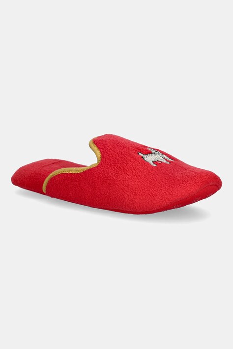 Lauren Ralph Lauren kapcie kolor czerwony ILN02474F