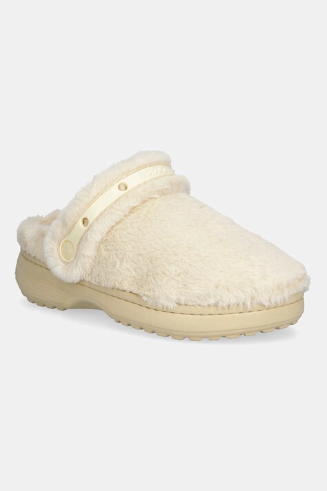 Crocs kapcie Classic Unfurgettable Clog kolor beżowy 211116