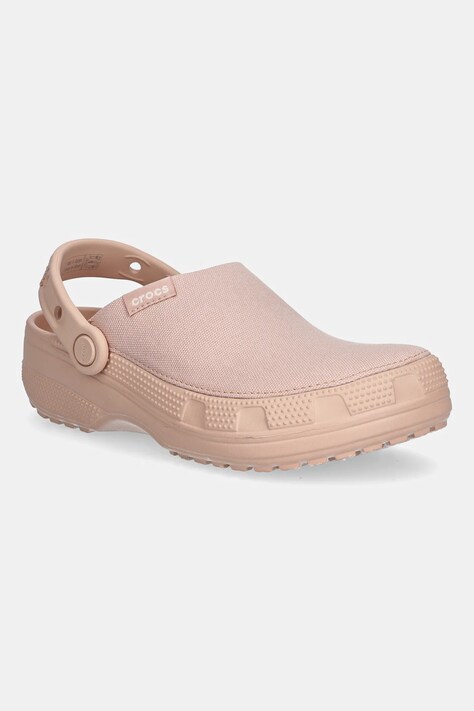 Crocs klapki Classic Crafted Clog damskie kolor beżowy 211354
