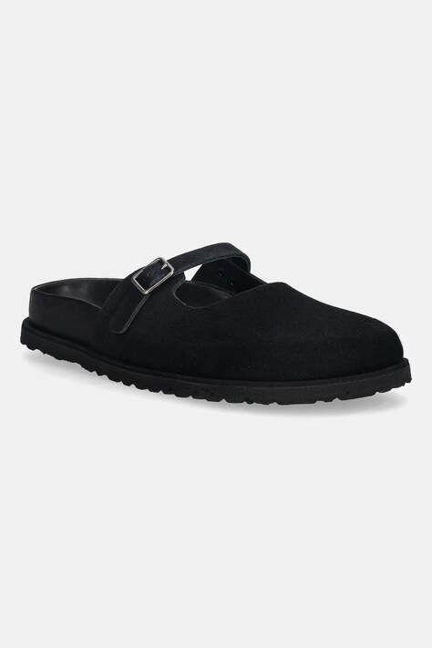 Παντόφλες σουέτ Birkenstock 1774 Maria LEVE γυναικείες, χρώμα: μαύρο, 1031993