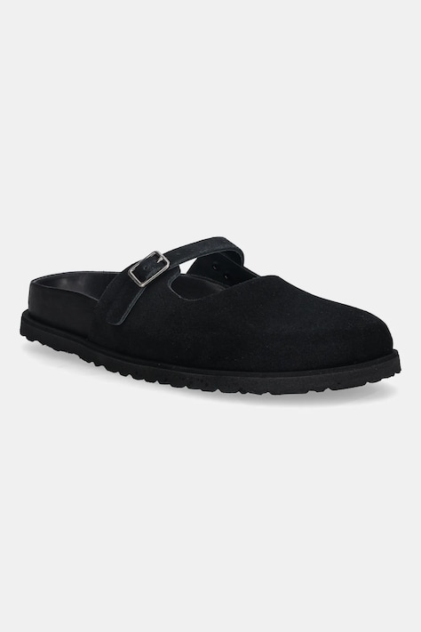 Birkenstock 1774 klapki zamszowe Maria LEVE damskie kolor czarny 1031993