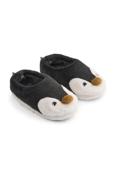 Liewood kapcie Aviaja Penguin Slippers kolor czarny LW20701