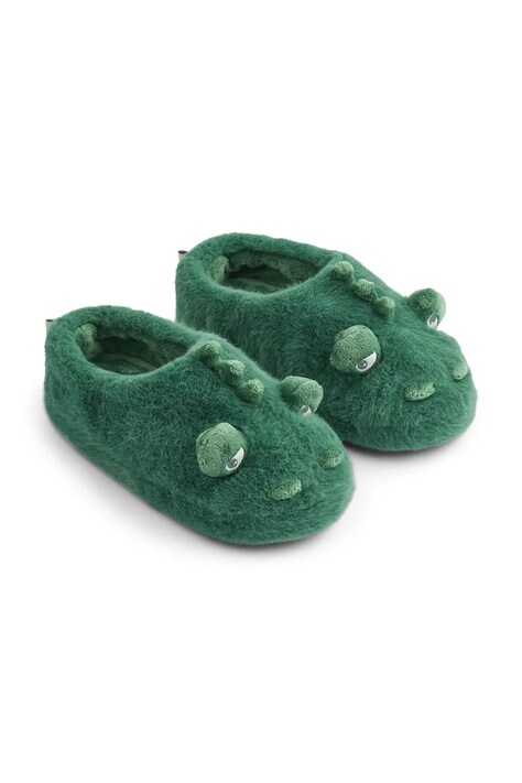 Liewood kapcie Aviaja Crocodile Slippers kolor zielony LW20702