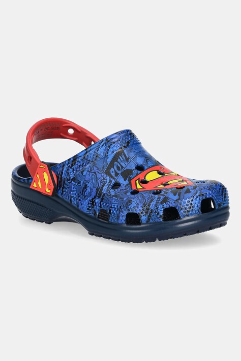 Crocs klapki dziecięce CROCS CLASSIC SUPERMAN CLOG kolor niebieski 211132