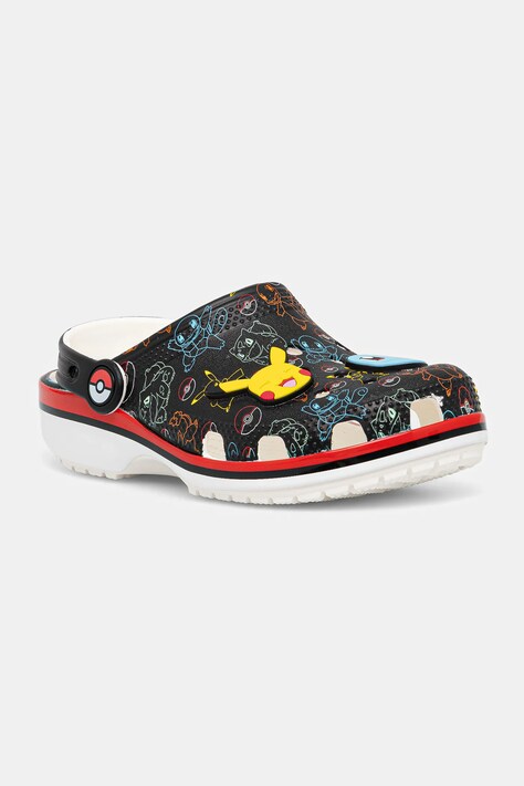 Dětské pantofle Crocs CROCS CLASSIC POKEMON PRINT CLOG černá barva, 211344