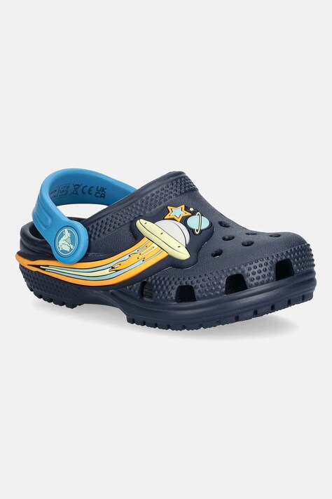 Crocs klapki dziecięce CROCS CLASSIC UFO LIGHTS CLOG kolor granatowy 211623